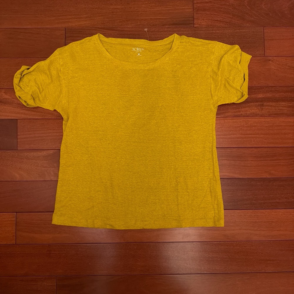 J. Crew Short Sleeve Tee in Mustard Yellow